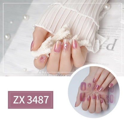 Nail Polish Film Bronzing Nail Stickers(ZX3487)(Bare film+A frustration) - Nail Stickers by PMC Jewellery | Online Shopping South Africa | PMC Jewellery