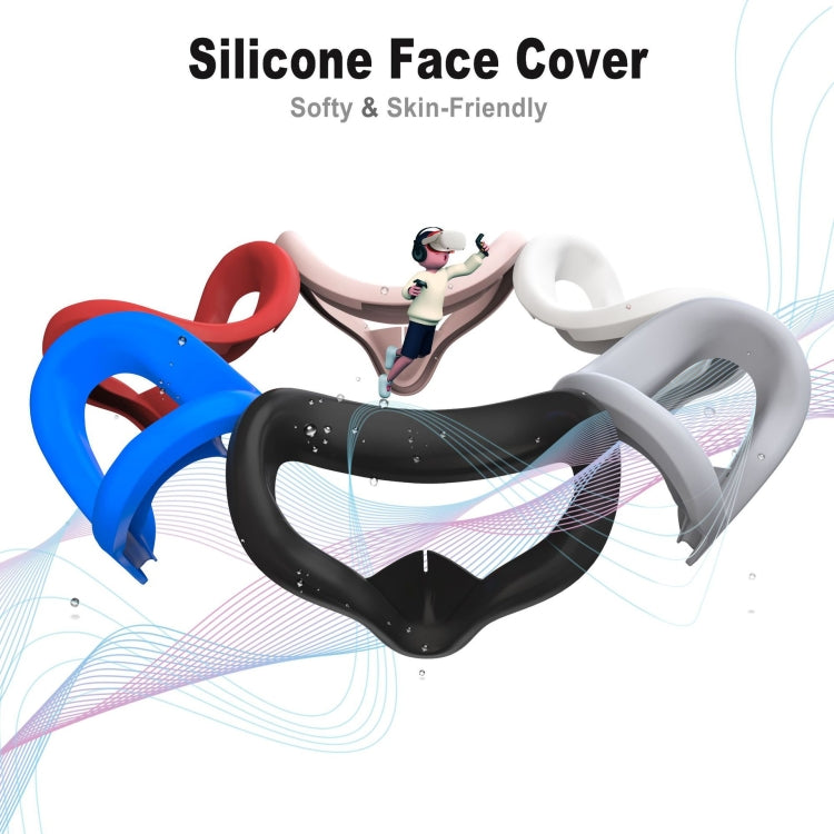 VR Silicone Eye Mask+Lens Protective Cover+Joystick Hat, For Meta Quest 2(Pink) - VR Accessories by PMC TechLife | Online Shopping South Africa | PMC TechLife | Buy Now Pay Later Mobicred