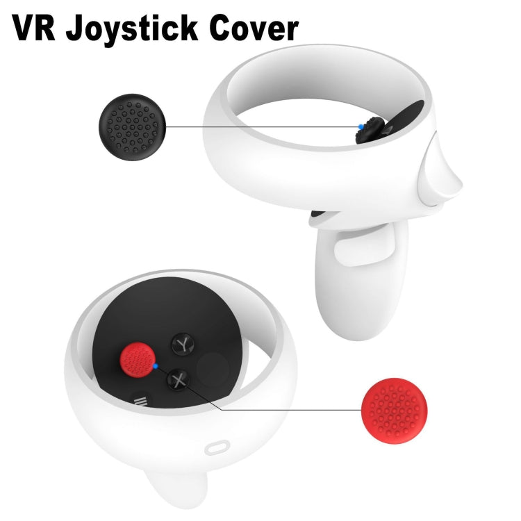 VR Silicone Eye Mask+Lens Protective Cover+Joystick Hat, For Meta Quest 2(Pink) - VR Accessories by PMC TechLife | Online Shopping South Africa | PMC TechLife | Buy Now Pay Later Mobicred
