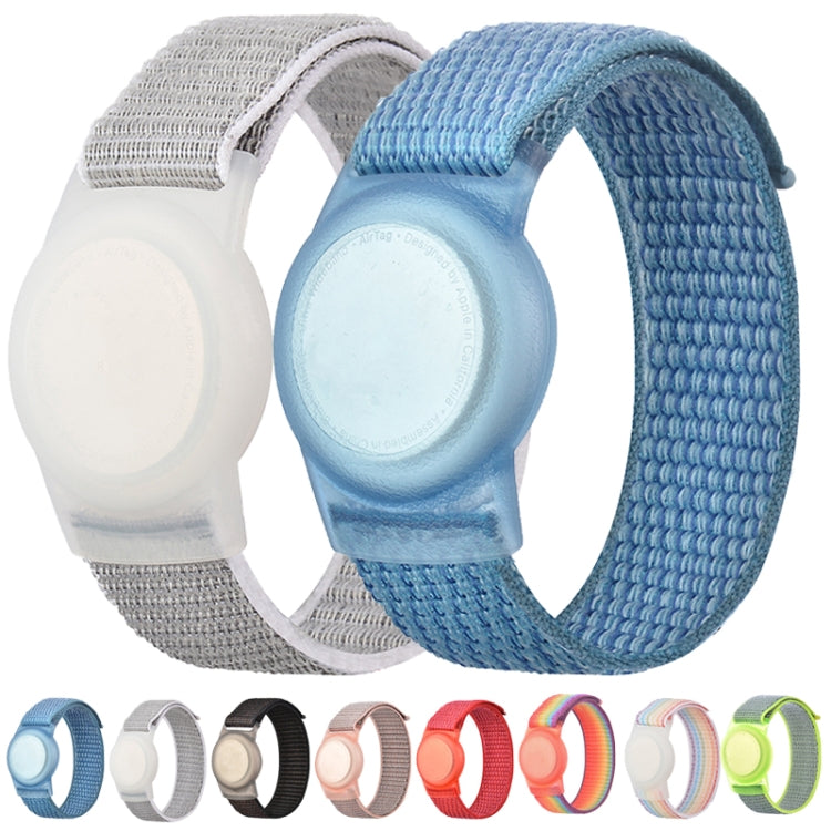 170mm For AirTag Tracker Child Adult Nylon Strap Wristband Protective Case  (Bright Yellow) - Watch Strap Series by PMC TechLife | Online Shopping South Africa | PMC TechLife