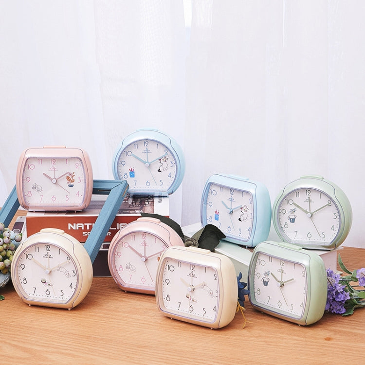 Cute Children Small Alarm Clock Bedside Night Light Clock(A306 Green) - Alarm Clocks by PMc TechLife | Online Shopping South Africa | PMc TechLife | Buy Now Pay Later Mobicred