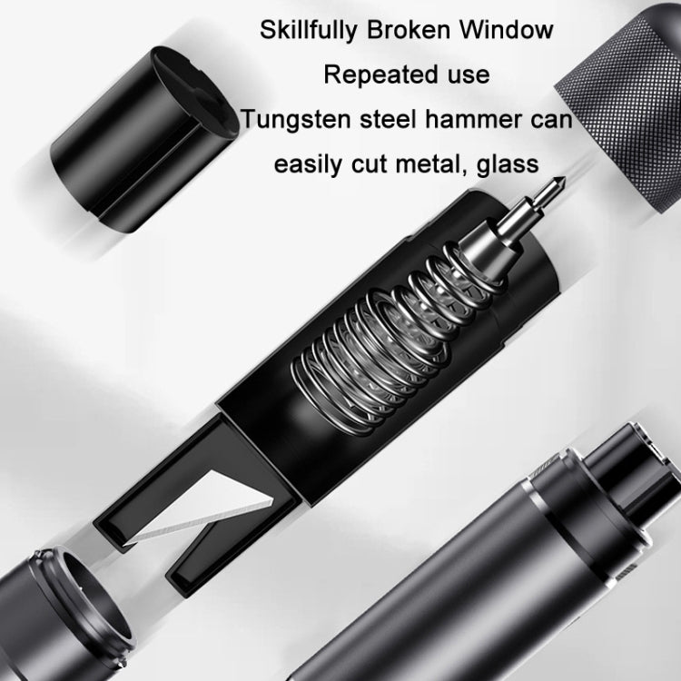 Vehicle Safety Hammer Multifunctional Underwater Emergency Window Breaker(Black) - Emergency Hammer by PMC TechLife | Online Shopping South Africa | PMC TechLife | Buy Now Pay Later Mobicred