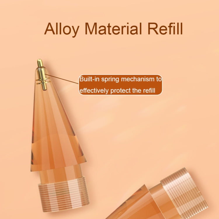 For Apple Pencil 1/2 2pcs Stylus Transparent Replacement Needle Nib, Spec: Round (Pink) - Pencil Accessories by PMc TechLife | Online Shopping South Africa | PMc TechLife | Buy Now Pay Later Mobicred