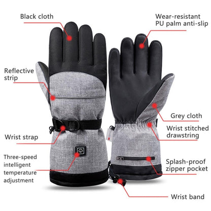 Winter Heating Hand Warmer Electric Thermal Gloves ,Specification: With Battery Box - Full Finger Gloves by PMC Jewellery | Online Shopping South Africa | PMC Jewellery