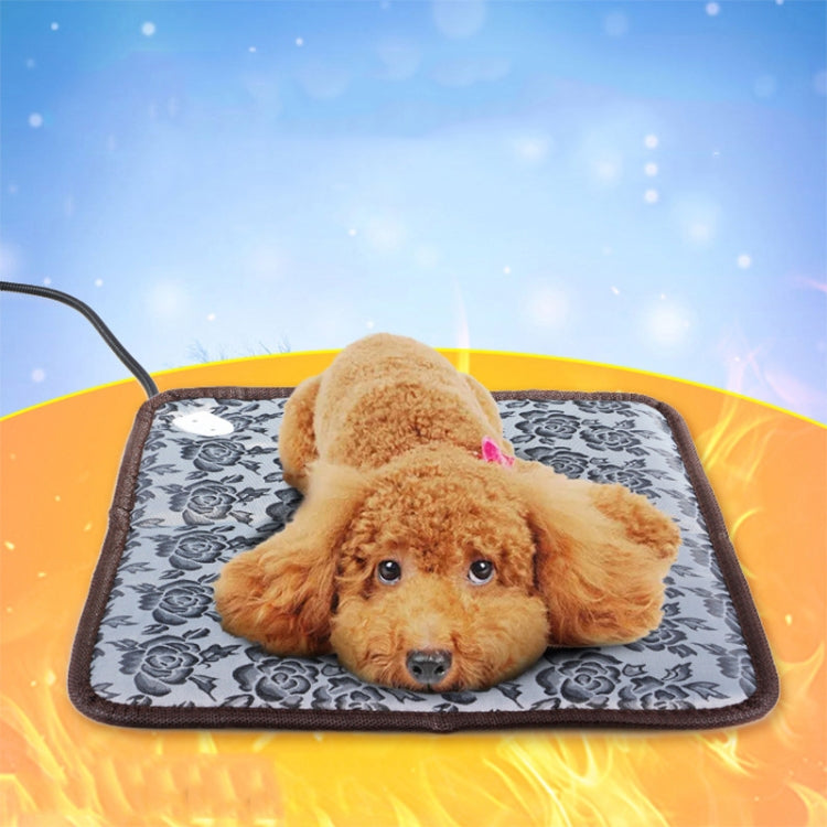 Waterproof Bite-proof Wear-resistant Adjustable Temperature Pet Electric Blanket, Specification: 45x45cm(AU Plug Flower) - Pads by PMC Jewellery | Online Shopping South Africa | PMC Jewellery