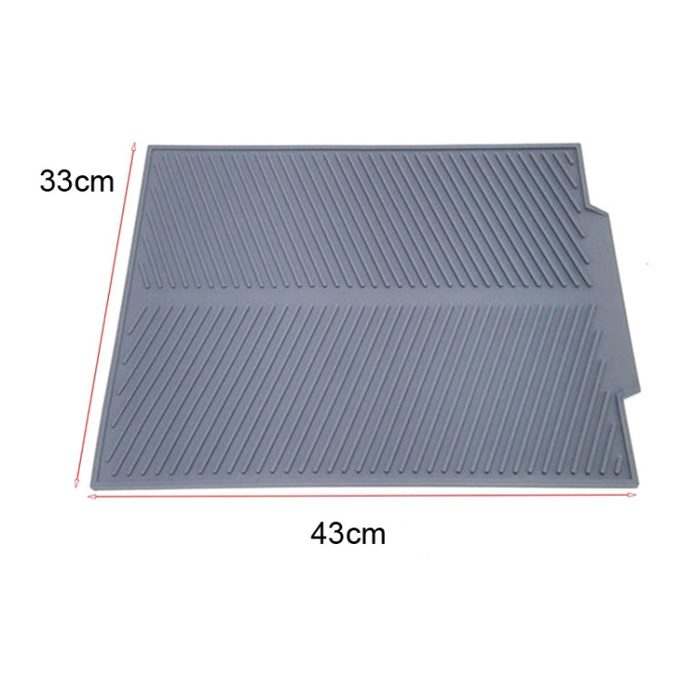 Silicone Drain Pad Kitchen Multifunctional Thermal Insulation Drying Pad(Grey) - Insulation by PMC Jewellery | Online Shopping South Africa | PMC Jewellery