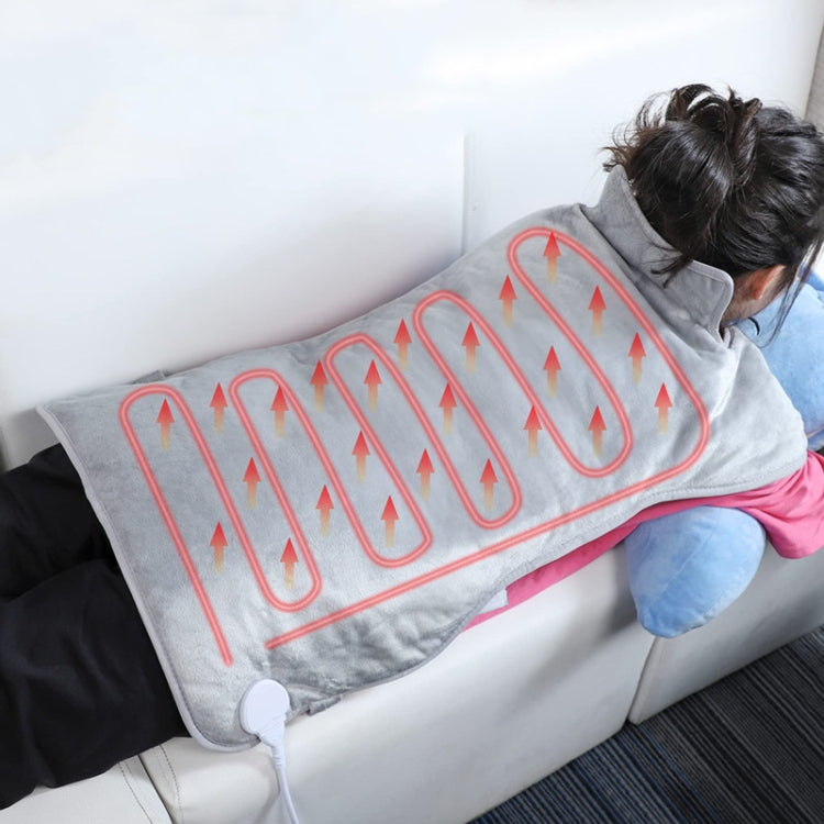 Heated Shoulder Guards Neck Guards Electric Heated Shawls Electric Blankets EU Plug(Silver Gray) - free shipping - PMC TechLife - Order now!