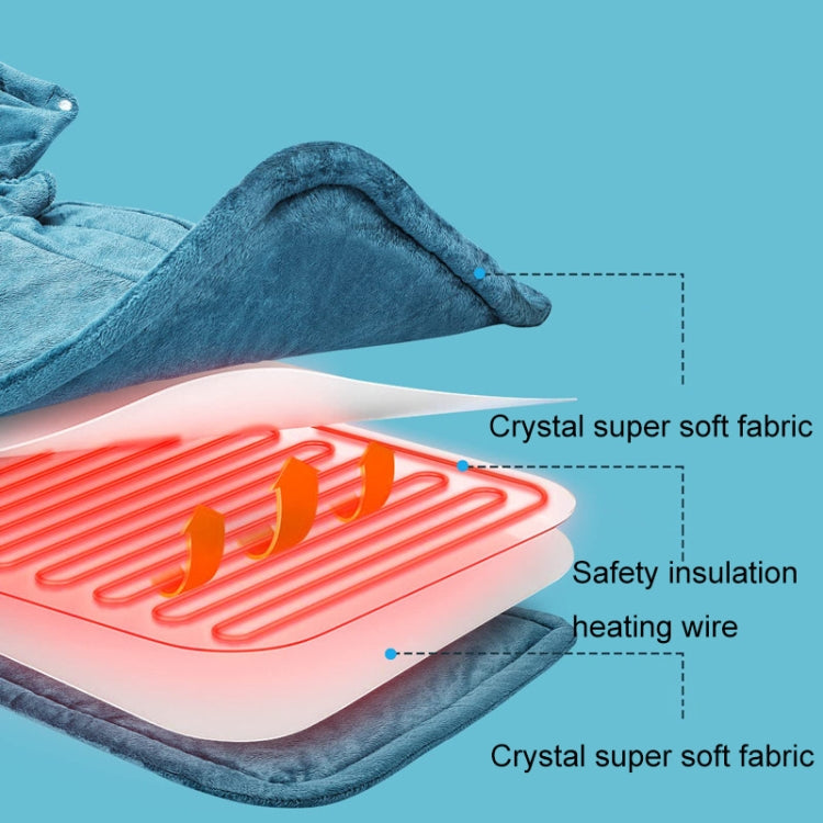 Electric Heated Thermal Shawl On The Back And The Neck AU Plug(Creamy-white) - free shipping - PMC TechLife - Order now!
