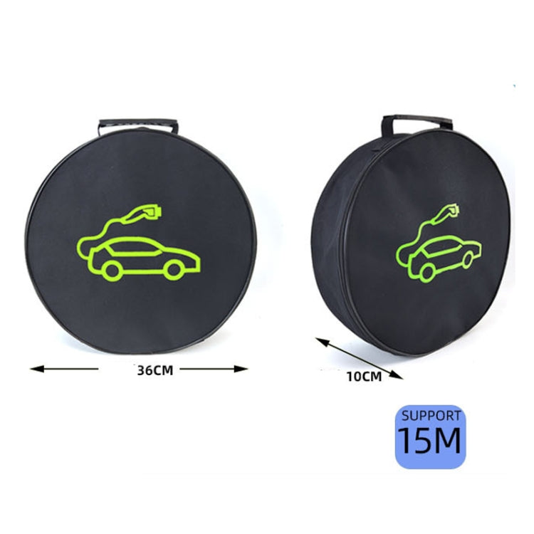 Car Charging Cable Storage Bag Carry Bag For Electric Vehicle Charger Plugs,Spec: Round Without Logo - EV Charger Accessories by PMC Jewellery | Online Shopping South Africa | PMC Jewellery