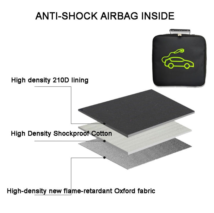 Car Charging Cable Storage Bag Carry Bag For Electric Vehicle Charger Plugs,Spec: Large With Logo - EV Charger Accessories by PMC TechLife | Online Shopping South Africa | PMC TechLife | Buy Now Pay Later Mobicred