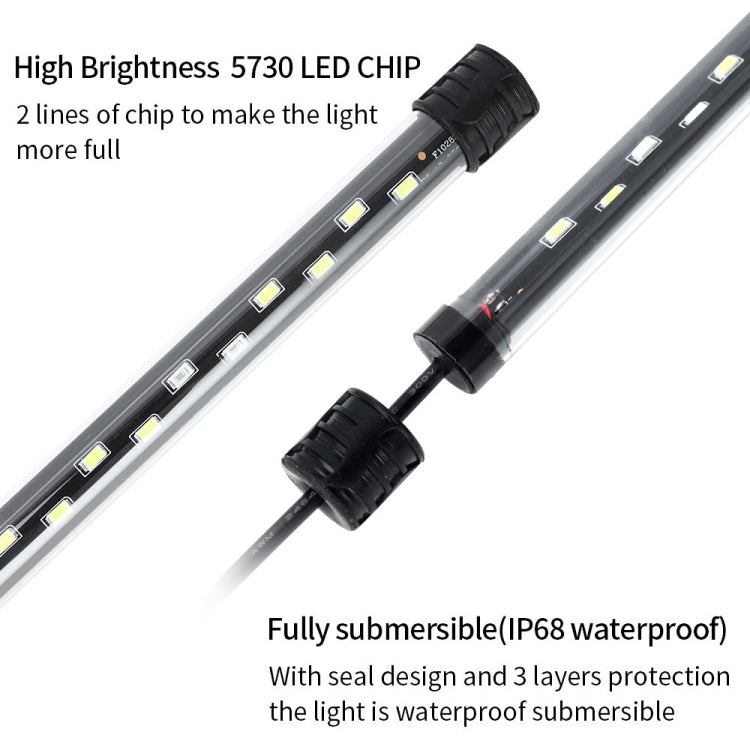 Q20CF RGB Light 90-260V Aquarium Diving Light LED Fish Tank Light(EU Plug) - Fish Tank Lamps by PMC Jewellery | Online Shopping South Africa | PMC Jewellery