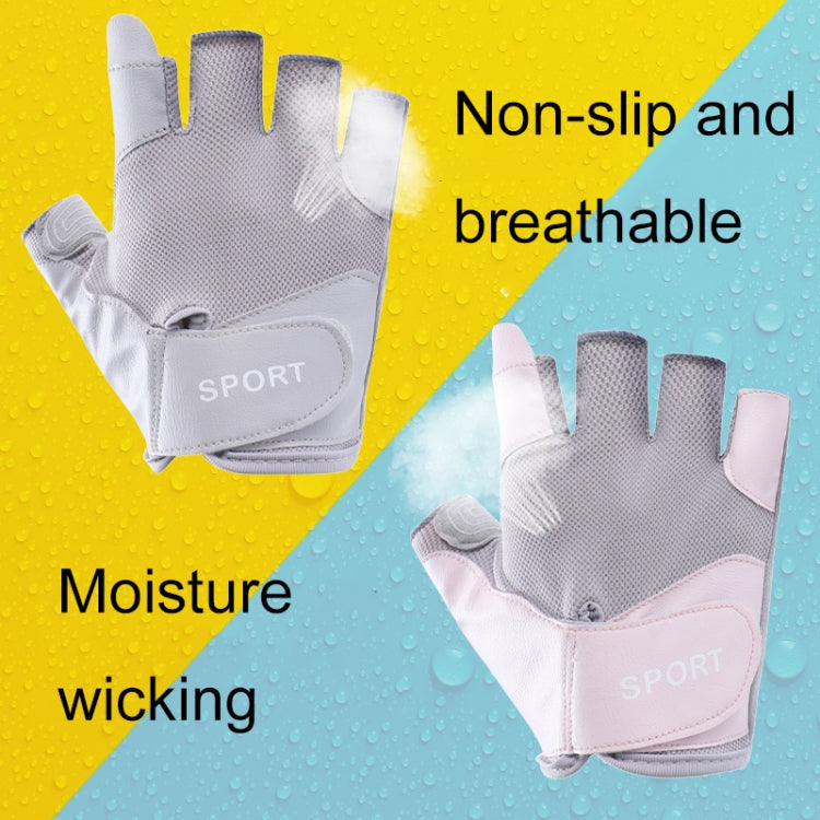HF008 Outdoor Riding Non-slip Rock Climbing Sports Iron Jump Rope Gloves, Size: M(Monet Pink) - Safety Gloves by PMC TechLife | Online Shopping South Africa | PMC TechLife | Buy Now Pay Later Mobicred