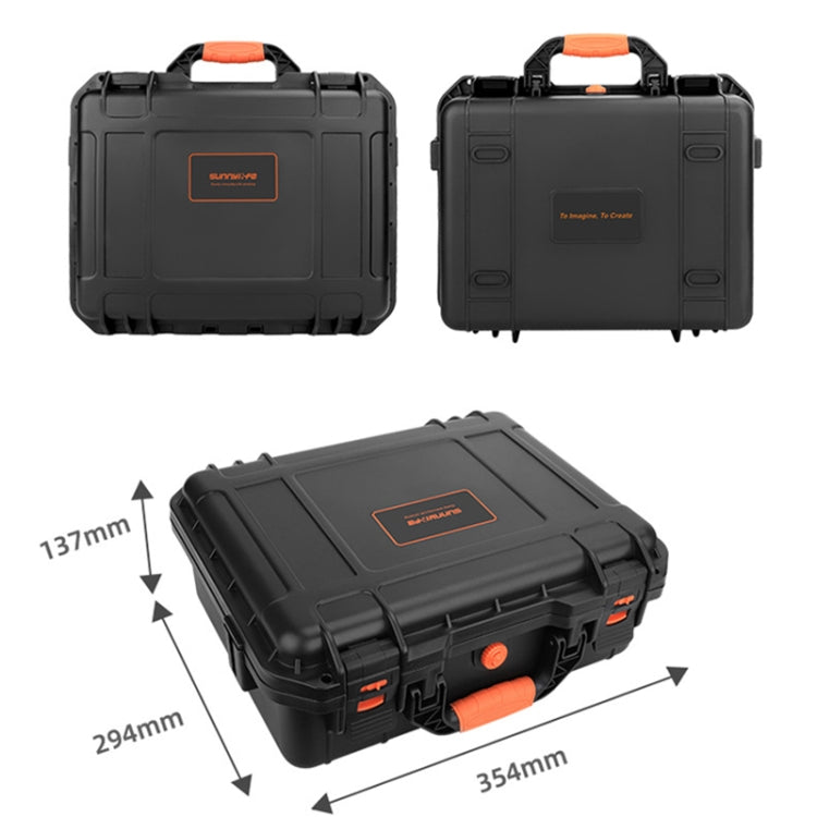 Sunnylife AQX-3 For Mavic Mini / Mini2 / SE Waterproof Safety Box Protective Carrying Case(Black) - Backpacks & Bags by Sunnylife | Online Shopping South Africa | PMC Jewellery | Buy Now Pay Later Mobicred