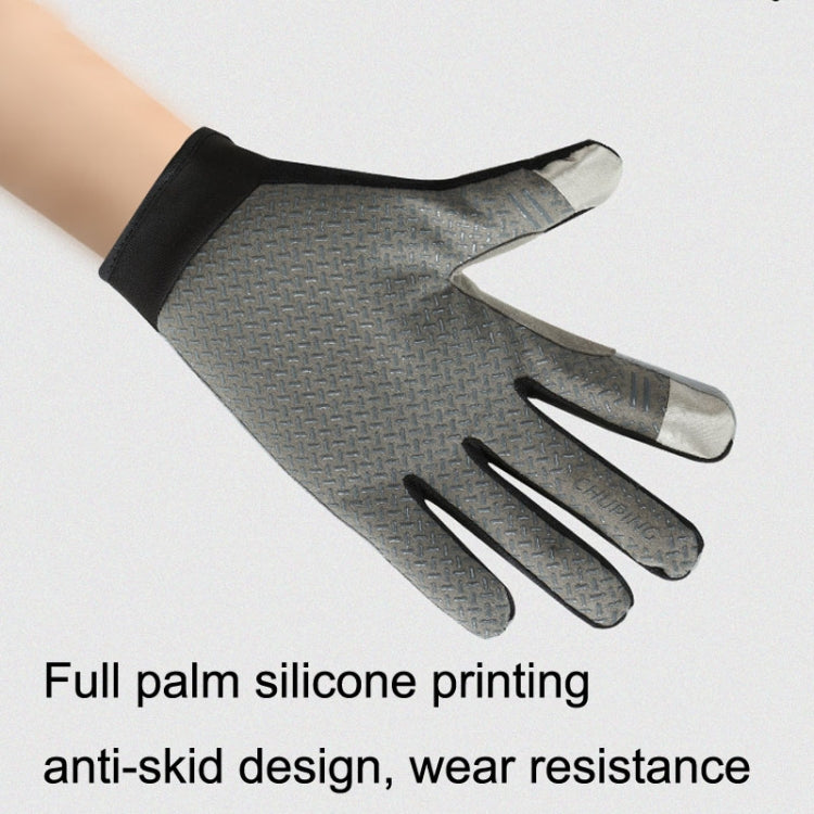 1 Pair QX0002 Sports Sunscreen Touch Screen Non-slip Wear Resistant Shock Absorbing Cycling Gloves, Size: L(Gray) - free shipping - PMC TechLife - Order now!