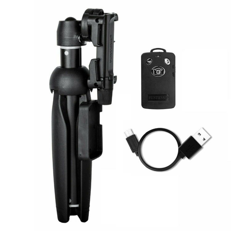 YUNTENG 9928 Mobile Phone Selfie Rod Tripod With Bluetooth Remote Control(20-100cm Black) - Selfie Sticks by YUNTENG | Online Shopping South Africa | PMC Jewellery | Buy Now Pay Later Mobicred