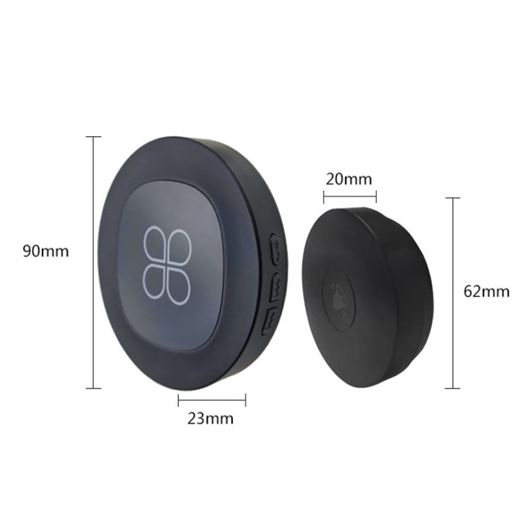 R16 1 For 1 Smart Wireless Self-Powered Hotel Home Electronic Call Doorbell(US Plug Black) - Wireless Doorbell by PMc TechLife | Online Shopping South Africa | PMc TechLife | Buy Now Pay Later Mobicred