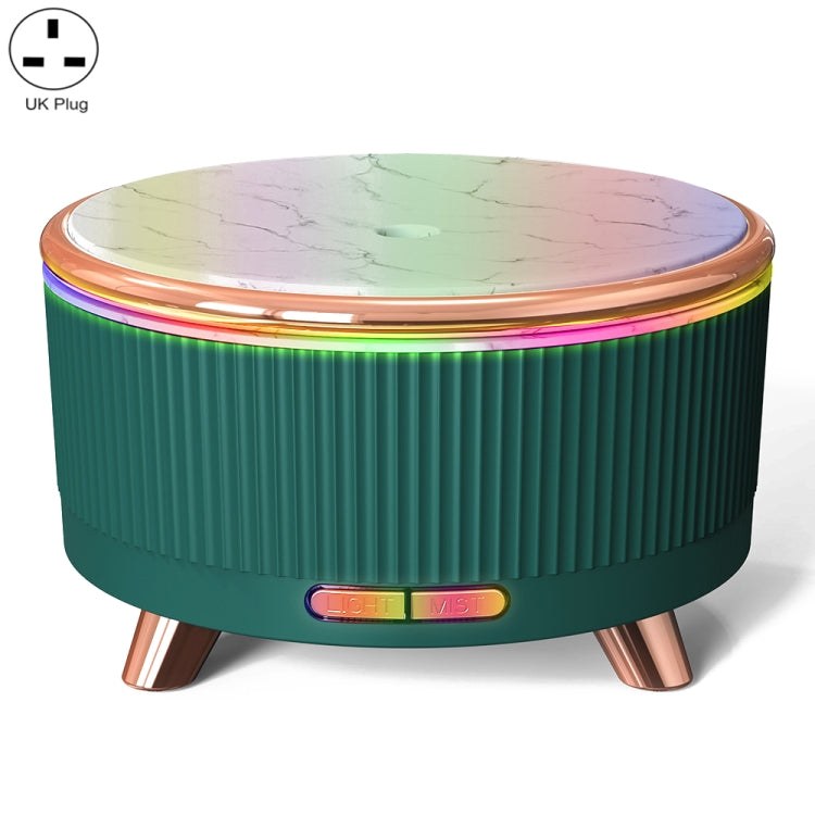 Ultrasonic Aromatherapy Diffuser Humidifier Essential Oil Diffuser UK Plug(Dark Green) - free shipping - PMC TechLife - Order now!