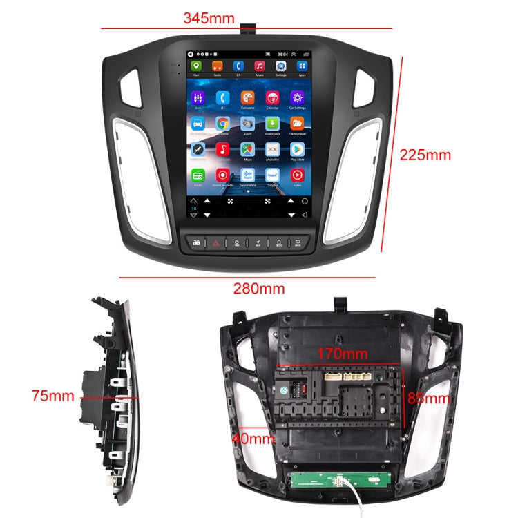 For Ford Focus 9.7 inch Android WiFi Car Integrated Machine, Style: Standard+4 Light Camera(2+64G) - Car MP3 & MP4 & MP5 by PMC TechLife | Online Shopping South Africa | PMC TechLife | Buy Now Pay Later Mobicred