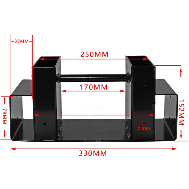 Heavy Duty Firewood Racks Indoor And Outdoor Wood Storage Racks(Black) - Shelf & Hooks by PMC TechLife | Online Shopping South Africa | PMC TechLife