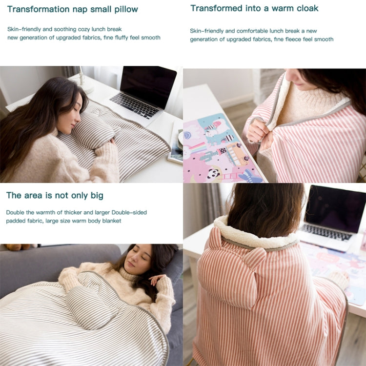 AI-540 72x115cm USB Body Warmer Blanket Office Heater Electric Heating Shawl(Khaki Elk Stripes) - Electric Blankets by PMC TechLife | Online Shopping South Africa | PMC TechLife | Buy Now Pay Later Mobicred