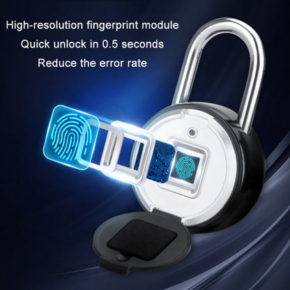 P3Z-TY Outdoor Waterproof Electronic Intelligent Fingerprint Padlock - Padlocks by PMC Jewellery | Online Shopping South Africa | PMC Jewellery