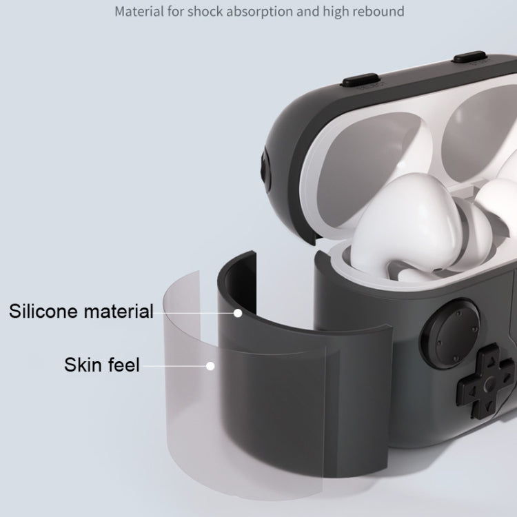 For Airpods 3 Soft Shell Drop-proof Silicone Headphone Cover With Hook(Gray) - For AirPods 3 by PMC Jewellery | Online Shopping South Africa | PMC Jewellery | Buy Now Pay Later Mobicred