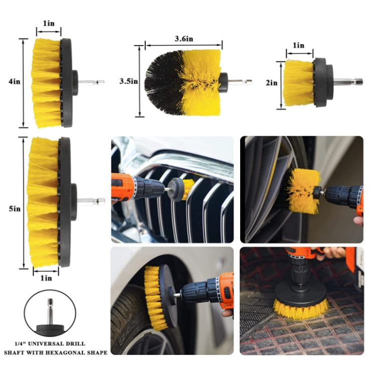 23 PCS / Set Car Wash Brush Tire Brush Glass Wiper Brush Drill Brush Cleaning Brush Set - Car washing supplies by PMC TechLife | Online Shopping South Africa | PMC TechLife | Buy Now Pay Later Mobicred
