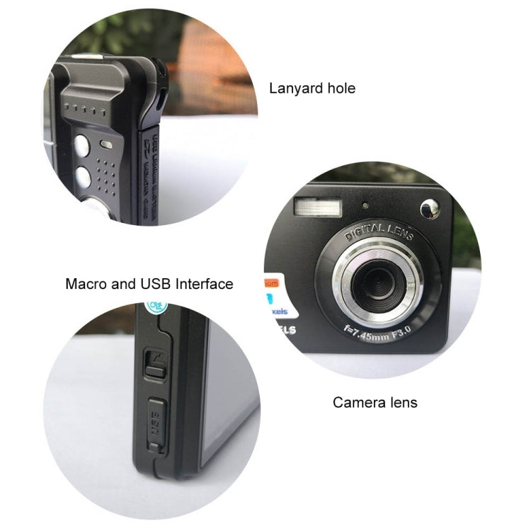 18 Million Pixel Entry-Level Digital Cameras Daily Recording Photos And Videos Macro Student Cameras(Silver) - Video Cameras by PMC TechLife | Online Shopping South Africa | PMC TechLife | Buy Now Pay Later Mobicred