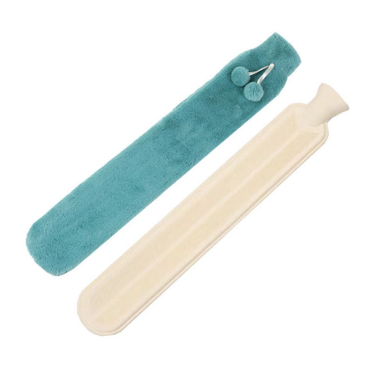 2L Long-strip Multifunctional Water-filled Rubber Hot Water Bags, Spec: Dark Green Plush - Hot Water Bags by PMC TechLife | Online Shopping South Africa | PMC TechLife | Buy Now Pay Later Mobicred