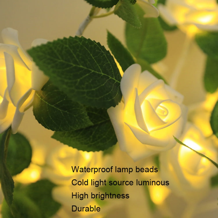 SJ-SD054 LED Valentine Day Rose Indoor Party Decoration Lights(White Bottom Red) - Holiday Lights by PMc TechLife | Online Shopping South Africa | PMc TechLife | Buy Now Pay Later Mobicred