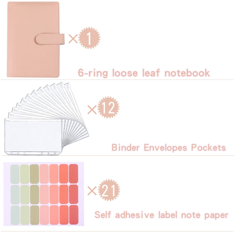 A5 Macaron Notebook PU Loose-leaf Cash Budget Handbook(Blue) - Notebooks by PMc TechLife | Online Shopping South Africa | PMc TechLife | Buy Now Pay Later Mobicred