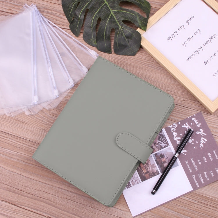 A5 Macaron Notebook PU Loose-leaf Cash Budget Handbook(Green) - Notebooks by PMc TechLife | Online Shopping South Africa | PMc TechLife | Buy Now Pay Later Mobicred