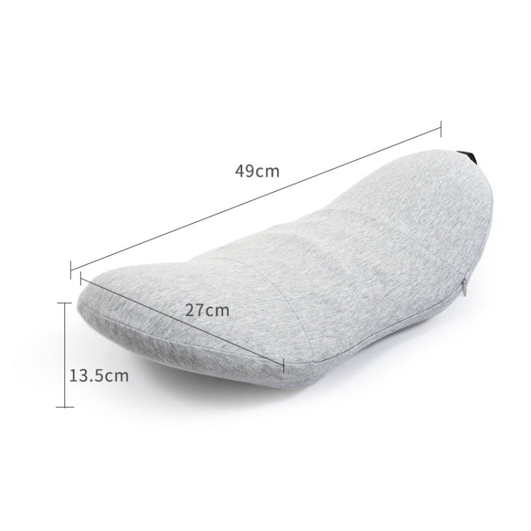 Memory Foam Lumbar Spine Cushion Pregnant Women Sleeping Lumbar Pillow(Dark Gray Crescent) - free shipping - PMC Jewellery - Order now!
