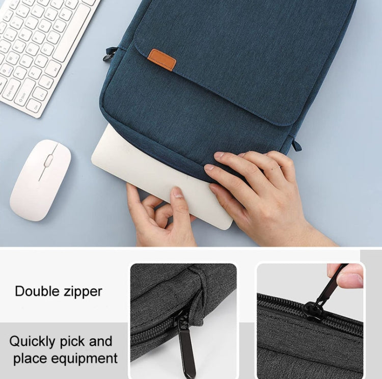 Vertical Laptop Bag Handheld Shoulder Crossbody Bag, Size: 9.7-11 Inch(Dark Blue) - 10 - 11 inch by PMC Jewellery | Online Shopping South Africa | PMC Jewellery | Buy Now Pay Later Mobicred