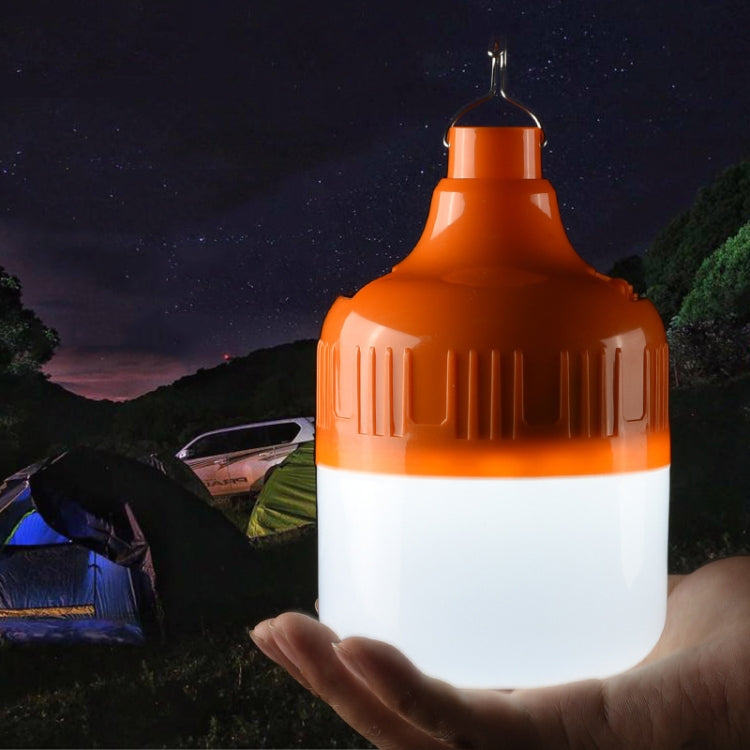 AB26 USB Charging LED Bulb Night Market Stall Lights Outdoor Camping Hanging Lamp, Power: 100W (Orange) - Camping Lighting by PMC TechLife | Online Shopping South Africa | PMC TechLife
