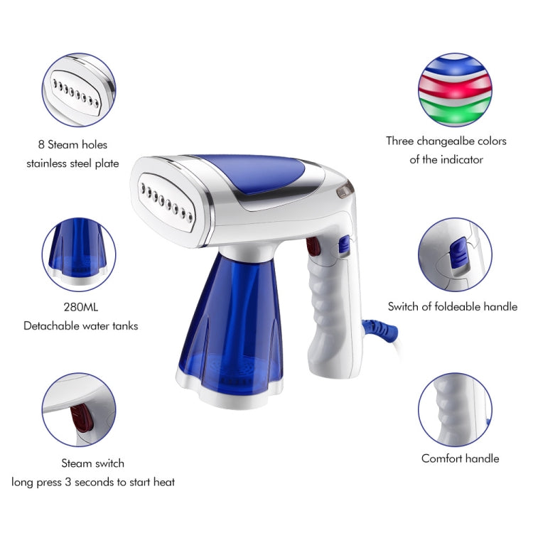 1600W  Handheld Folding Iron Mini Steam Iron, Color: White Single Gear(US Plug) - free shipping - PMc TechLife - Order now!