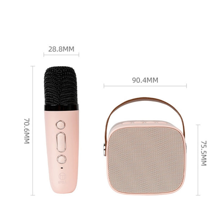 D20 Multifunctional K Song Bluetooth Speaker With Microphone(Pink) - Microphone by PMC Jewellery | Online Shopping South Africa | PMC Jewellery | Buy Now Pay Later Mobicred