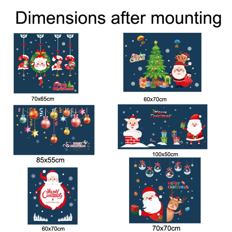Santa Claus Hanging Stickers Shop Window Glass Door Living Room Wall Stickers(6306) - Christmas Stickers by PMC TechLife | Online Shopping South Africa | PMC TechLife | Buy Now Pay Later Mobicred