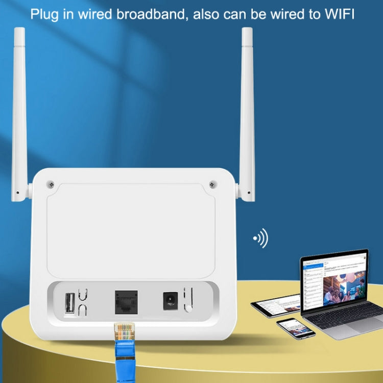 VR312 4G LTE Router 4G CPE FDD/TDD Card Mobile Router MOD Malay Version EU Plug(White) - Wireless Routers by PMC Jewellery | Online Shopping South Africa | PMC Jewellery | Buy Now Pay Later Mobicred