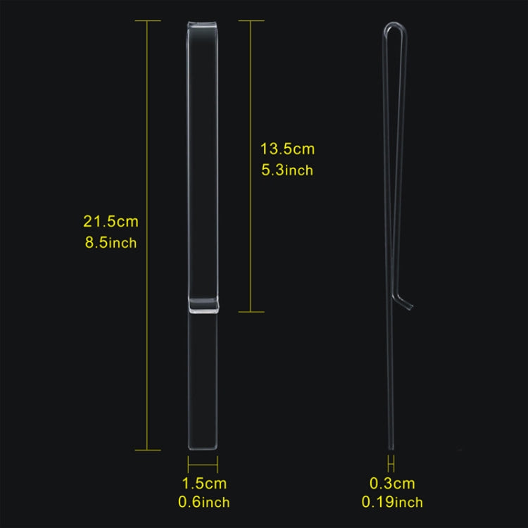 1 Pair PJ1226 Music Spectrum Clipplane Tablature Clip Music Song Clip(Transparent) - Other Accessories by PMc TechLife | Online Shopping South Africa | PMc TechLife | Buy Now Pay Later Mobicred