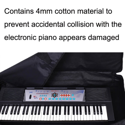 Thicken Waterproof Oxford 61 Keys Electronic Piano Bag(Black) - Storage Bags by PMC Jewellery | Online Shopping South Africa | PMC Jewellery