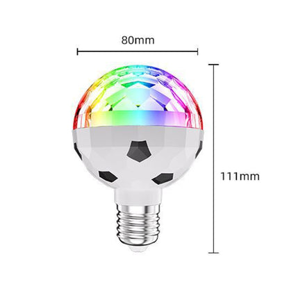ZQMQD-001 6 LEDs Colorful Rotating Light Magic Ball Atmosphere Light, Spec: White+Universal Holder - LED Magic Ball by PMC Jewellery | Online Shopping South Africa | PMC Jewellery