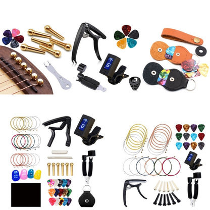 28 PCS / Set Folk Wood Bass Guitar Tuning Clip Tuner Instrument Set - Stringed Instruments by PMC Jewellery | Online Shopping South Africa | PMC Jewellery