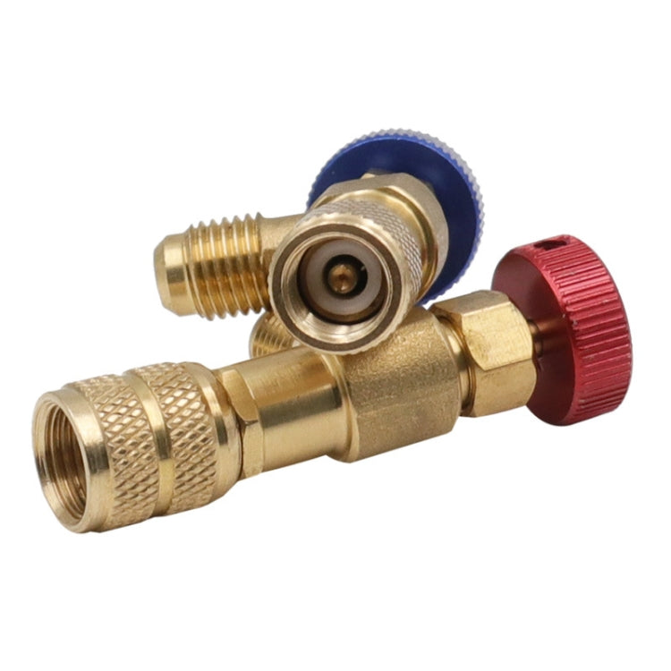 Air Conditioner Fluoridation Safety Valve Refrigerant Filling Connector(Side R22 Bottom R410) - Air Conditioning System by PMC Jewellery | Online Shopping South Africa | PMC Jewellery