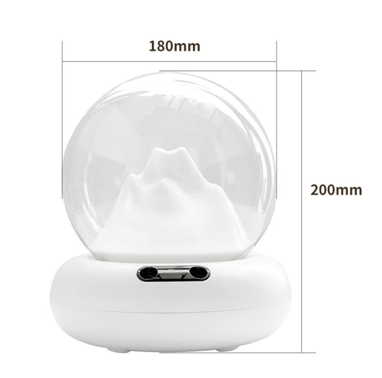 Rechargeable Moutain View Double Spray Aromatherapy Difusor Humidifier With Colorful Light(White) - free shipping - PMC TechLife - Order now!