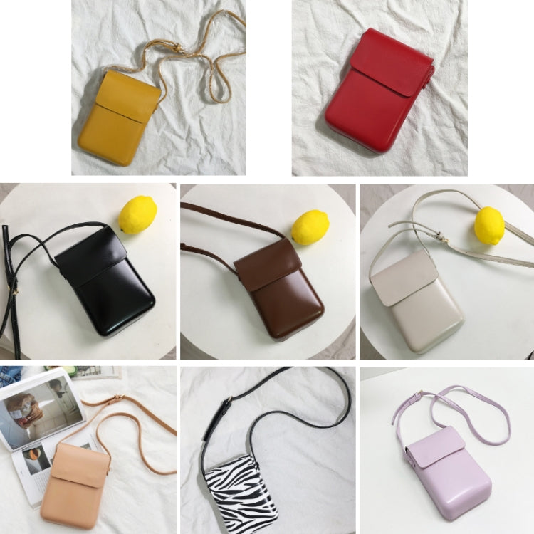 Fashion Versatile Vertical Models Single Shoulder Crossbody Mobile Phone Bag, Color: Creamy White - Single-shoulder Bags by PMC TechLife | Online Shopping South Africa | PMC TechLife | Buy Now Pay Later Mobicred
