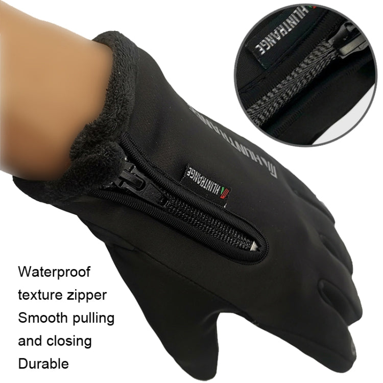 HUNTRANGE A022 Outdoor Waterproof Touch Screen Riding Keep Warm Gloves, Size: L(Gray) - Cycling Gloves by HUNTRANGE | Online Shopping South Africa | PMC TechLife | Buy Now Pay Later Mobicred