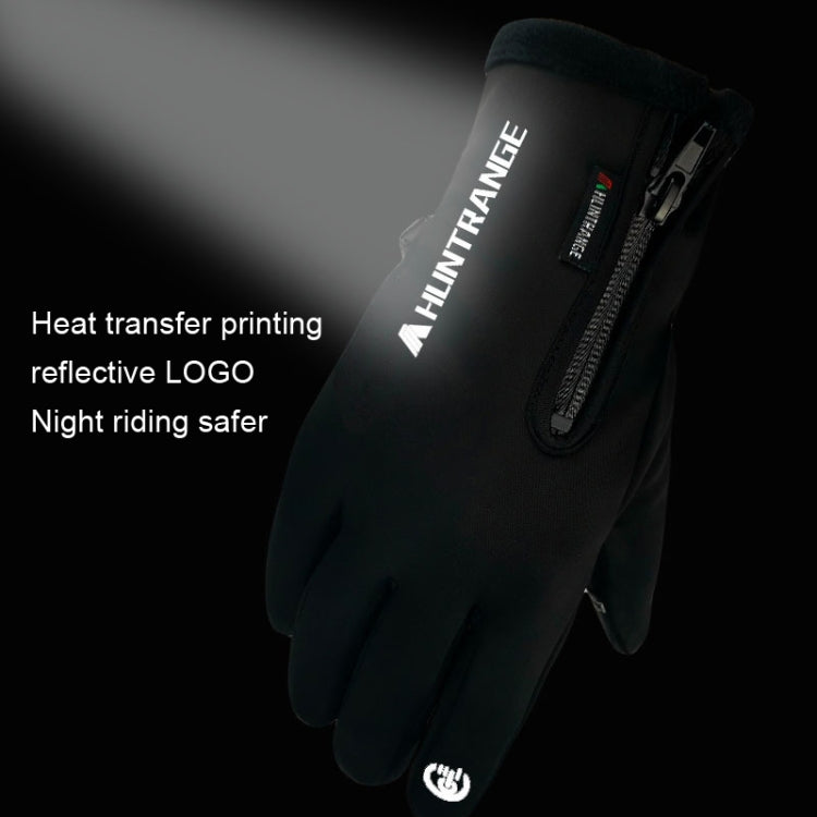 HUNTRANGE A022 Outdoor Waterproof Touch Screen Riding Keep Warm Gloves, Size: L(Black) - Cycling Gloves by HUNTRANGE | Online Shopping South Africa | PMC Jewellery