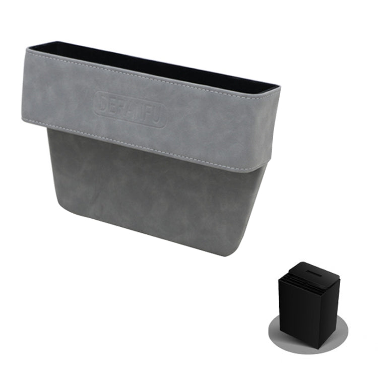 DE RAN FU Car Seat Storage Box Cup Holder Fur Citrine Phone Sundry Storage Box(Grey) - Stowing Tidying by DE RAN FU | Online Shopping South Africa | PMC Jewellery | Buy Now Pay Later Mobicred