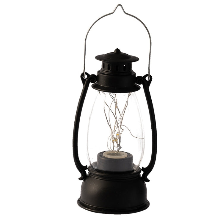 Retro Lantern Table Decoration Christmas Scene Decoration Simulation Oil Lamp(Black) - Decoration Lamps by PMC Jewellery | Online Shopping South Africa | PMC Jewellery